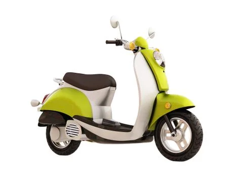 Classic scooter isolated Stock Illustration