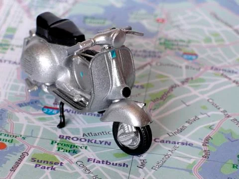 Classic scooter Stock Photos