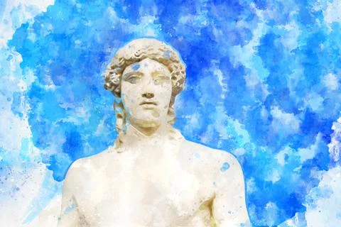 Classic sculpture Stock Illustration