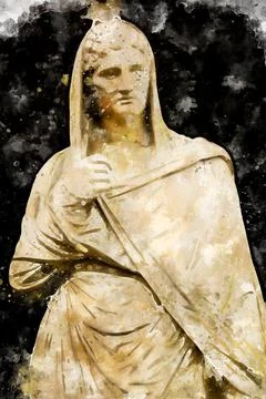 Classic sculpture Stock Illustration