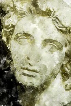 Classic sculpture Stock Illustration