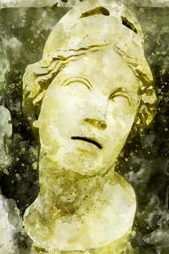 Classic sculpture Stock Illustration