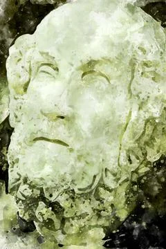 Classic sculpture Stock Illustration