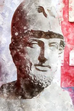 Classic sculpture Stock Illustration