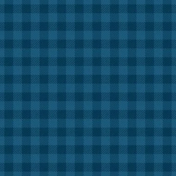 This classic seamless blue plaid pattern features a timeless gingham aestheti Stock Illustration
