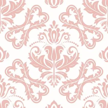 Classic Seamless Fine Pattern With Arabesques Illustrazione stock