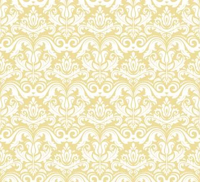 Classic Seamless Fine Pattern With Arabesques Stock Illustration