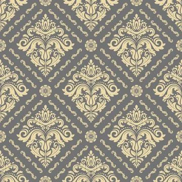 Classic Seamless Fine Pattern With Arabesques イラスト素材