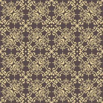 Classic Seamless Fine Pattern With Arabesques Stock Illustration