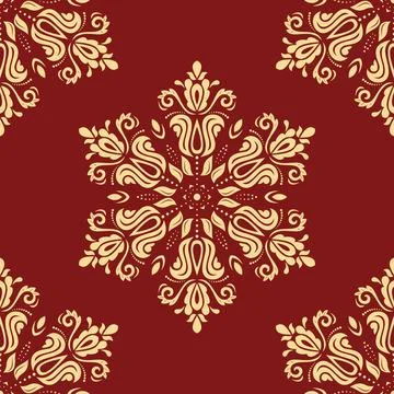 Classic Seamless Fine Pattern With Arabesques イラスト素材