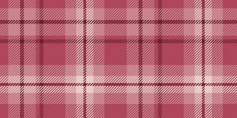 Classic Seamless Plaid Pattern in Shades of Red and Pink for Traditional Text Stock Illustration