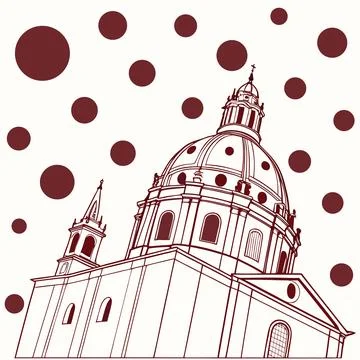 Classic Seamless Polka Dot Pattern Vector Design 스톡 일러스트