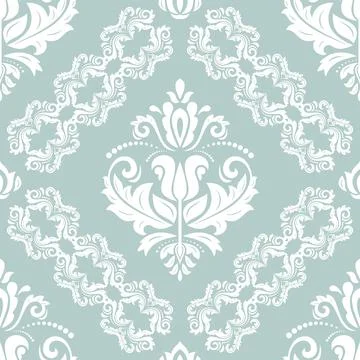 Classic Seamless Vector Fine Pattern With Arabesques Stockillustratie
