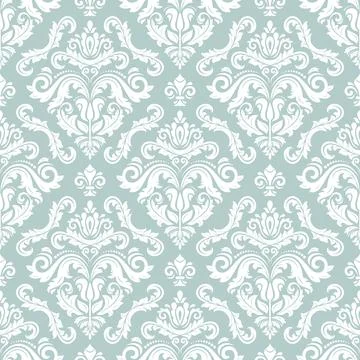 Classic Seamless Vector Fine Pattern With Arabesques Illustrazione stock