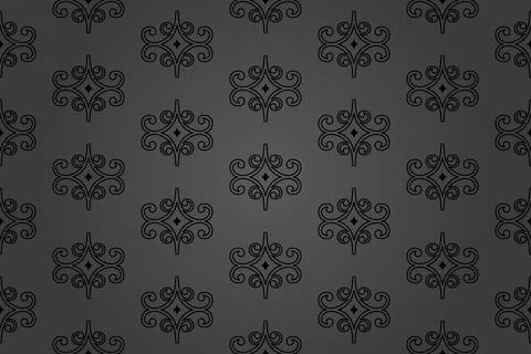 Classic Seamless Vector Fine Pattern With Arabesques イラスト素材