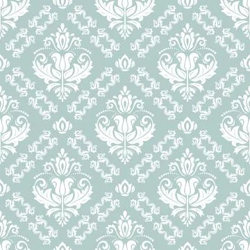 Classic Seamless Vector Fine Pattern With Arabesques Illustrazione stock