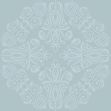 Classic Seamless Vector Fine Pattern With Arabesques Stock Illustration