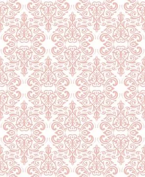 Classic Seamless Vector Fine Pattern With Arabesques Illustrazione stock