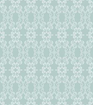 Classic Seamless Vector Fine Pattern With Arabesques Stock Illustration