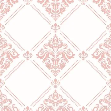 Classic Seamless Vector Fine Pattern With Arabesques Stock Illustration