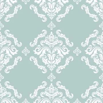 Classic Seamless Vector Fine Pattern With Arabesques 스톡 일러스트