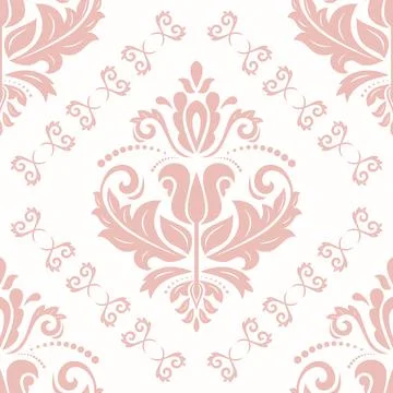 Classic Seamless Vector Fine Pattern With Arabesques Stock Illustration