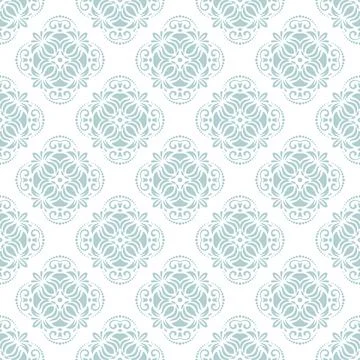 Classic Seamless Vector Fine Pattern With Arabesques Stock Illustration
