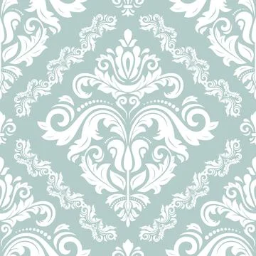 Classic Seamless Vector Fine Pattern With Arabesques イラスト素材