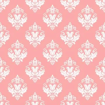 Classic Seamless Vector Fine Pattern With Arabesques Stock Illustration