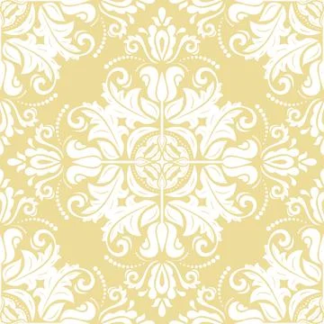 Classic Seamless Vector Fine Pattern With Arabesques Illustrazione stock