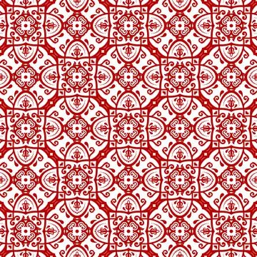 Classic Seamless Vector Fine Pattern With Arabesques Illustrazione stock
