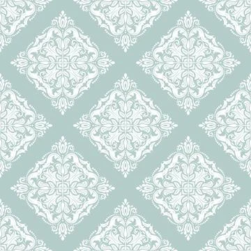 Classic Seamless Vector Fine Pattern With Arabesques Stock Illustration
