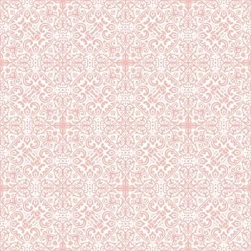 Classic Seamless Vector Fine Pattern With Arabesques Illustrazione stock