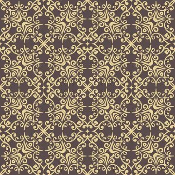 Classic Seamless Vector Fine Pattern With Arabesques Illustrazione stock
