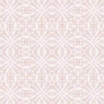 Classic Seamless Vector Fine Pattern With Arabesques Illustrazione stock