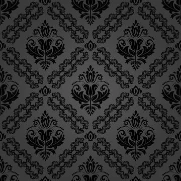 Classic Seamless Vector Fine Pattern With Arabesques Stock Illustration