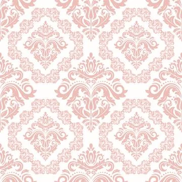 Classic Seamless Vector Fine Pattern With Arabesques Illustrazione stock