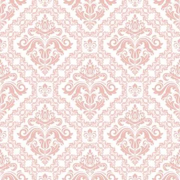 Classic Seamless Vector Fine Pattern With Arabesques イラスト素材