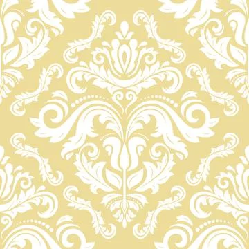 Classic Seamless Vector Fine Pattern With Arabesques イラスト素材