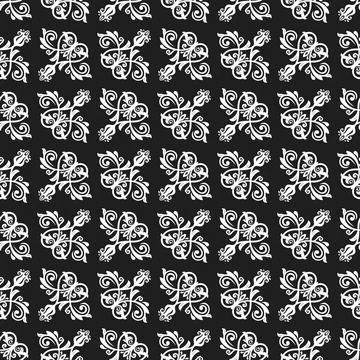 Classic Seamless Vector Fine Pattern With Arabesques Stock Illustration