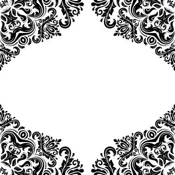 Classic Seamless Vector Fine Pattern With Arabesques Stock Illustration