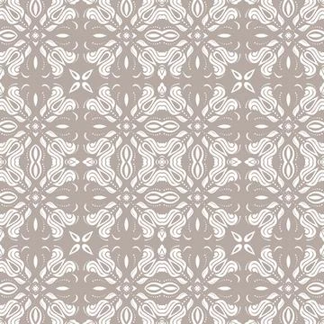 Classic Seamless Vector Fine Pattern With Arabesques Illustrazione stock