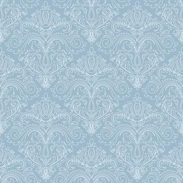 Classic Seamless Vector Fine Pattern With Arabesques Illustrazione stock