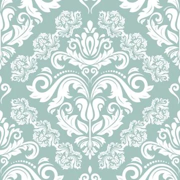 Classic Seamless Vector Fine Pattern With Arabesques Stock Illustration