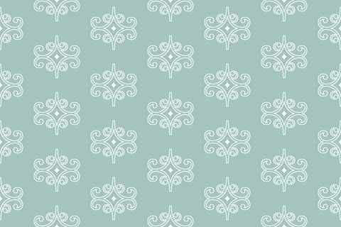 Classic Seamless Vector Fine Pattern With Arabesques イラスト素材