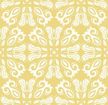 Classic Seamless Vector Fine Pattern With Arabesques Illustrazione stock