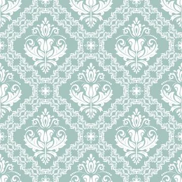 Classic Seamless Vector Fine Pattern With Arabesques Stockillustratie