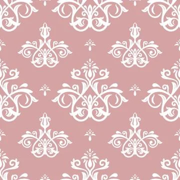 Classic Seamless Vector Fine Pattern With Arabesques Illustrazione stock