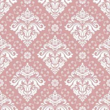 Classic Seamless Vector Fine Pattern With Arabesques Stock Illustration