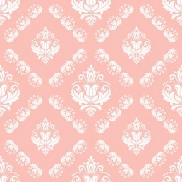 Classic Seamless Vector Fine Pattern With Arabesques Stockillustratie